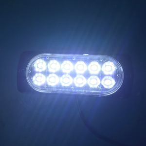 Luces de Tráfico LED Rojas y Transparentes, 6 LED, 12V 24V, Luces Traseras de Remolque, Luces de Freno y Direccionales Amarillas, Hechas de Aluminio y Material PC - Product Image 4