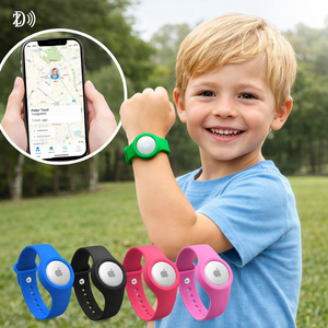 Bracelets de poignet réglables en silicone étanche pour AirTag, support de localisation anti-perte pour enfants et personnes âgées - Product Image 1