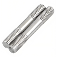 Steel Double-ended Bolts Made of Galvanized and Black Carbon Steel Stainless Steel Materials.
