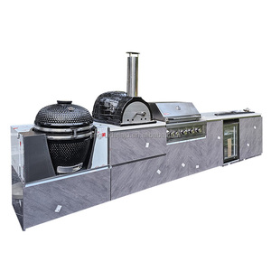 Cuisine extérieure modulaire en acier inoxydable avec <span class=keywords><strong>four</strong></span> à <span class=keywords><strong>pizza</strong></span> et évier - Product Image 3