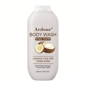 Vanilla Coconut Oil <b>Shower</b> Gel Niacinamide Avocado Butter Hydrating Foaming Gel Wash Refreshed Moisturizing Body Wash OEM ODM - Product Image 5