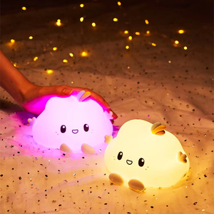 Silicone đám mây ánh sáng ban đêm bé đêm đèn Pat cảm ứng ánh sáng cho trẻ em ngủ Silicone ánh sáng ban đêm - Product Image 1