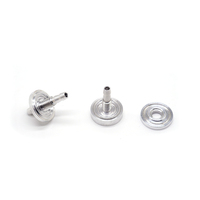 Raccords filetés en aluminium de haute précision avec rondelle de maintien, connecteurs de tubes de fluide polis pour petits systèmes de canalisations