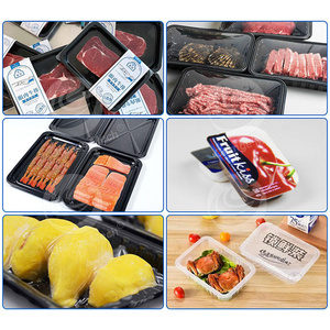 Orme nhỏ bảng Top phim da gói Thịt gói niêm phong thực phẩm tự động Khay chân không và con dấu máy - Product Image 6