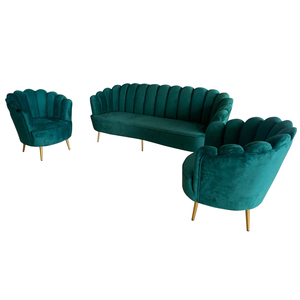 Ensemble de canapés de salon en acier inoxydable, design moderne élégant, fauteuil de salon pour mariage, meubles de maison - Product Image 3