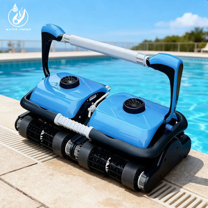Nettoyeur de <span class=keywords><strong>piscine</strong></span> robotisé Water Crown ABS <span class=keywords><strong>avec</strong></span> filtre, <span class=keywords><strong>robot</strong></span> de nettoyage automatique de <span class=keywords><strong>piscine</strong></span>, longue durée de fonctionnement pour <span class=keywords><strong>piscine</strong></span> enterrée - Product Image 2