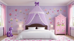 Principessa rosa fiocco bambini <span class=keywords><strong>letto</strong></span> a baldacchino OEKO-TEX con pizzo certificato <span class=keywords><strong>zanzariera</strong></span> per la camera delle ragazze porta estiva a rete pieghevole per la casa - Product Image 4