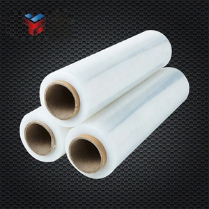 Wholesale High Tear Strength Casting Packaging Soft LLDPE Shrink Wrap Plastic Film Factory Price Jumbo Roll Stretch Pallet Film