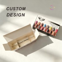 Boîte en carton personnalisée en petite quantité, imprimée sur une face, pour huile essentielle, vernis à ongles ou faux cils