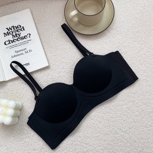 Reggiseno a Mezza Coppa Senza Cuciture per Donne, con Spalline Staccabili, Solleva il Seno per Prevenire il Cedimento, Senza Ferretto - Product Image 4