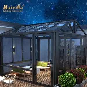 Quality Wholesale Customized Winter Garden Free Standing Aluminum Frame Winter Garden Free Standing Sunroom Glass Houses