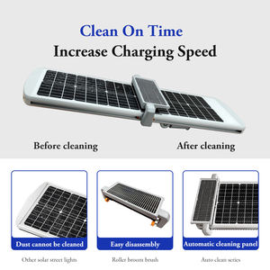 30W to 150W Range Solar Powered <b>LED</b> Street <b>Lights</b> All-in-One Auto-Cleaning IP66 for Outdoor Use - Product Image 5