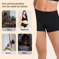 Grace NO PFAS Biodégradable Bambou Respirant Culotte Menstruelles Sous-Vêtements Flux Lourd Femmes Période Menstruelle Culotte