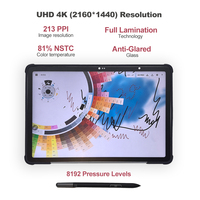 Tablette graphique numérique 4K 8192 niveaux avec panneau caméra 13MP, stylet numérique, PC Android 8+128 Go, interface USB, pour enseignement et écriture