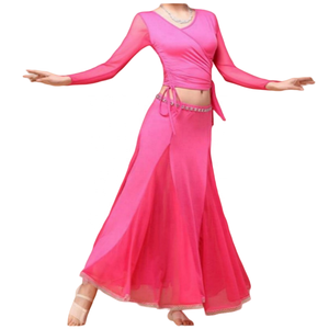 Vêtements pour femmes danseuses du ventre, jupe maxi sirène, jupe plissée à volants, jupe sirène, costumes de carnaval - Product Image 5