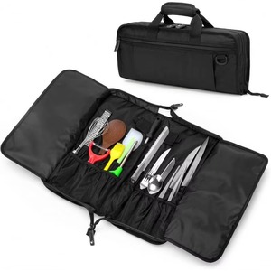 Échantillon gratuit : Sac de transport pour couteaux de chef – Sac robuste et de qualité supérieure pour outils de chef – Pochette de rangement zippée pour outils multi-chefs - Product Image 6