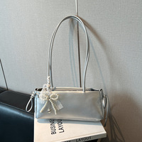 Sac à bandoulière sous le bras, style coréen, mignon, frais, tendance, avec nœud, polyvalent, sac à main