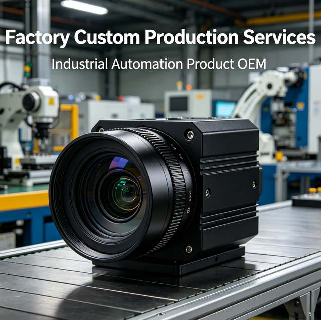 Factory Custom Production Services Industrial Automation Product OEM Black Anodized Aluminum Industrial Camera Large Target Lens