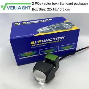 全新设计 1.6 英寸摩托车 LED 雾灯，1.5 英寸方形摩托车头灯投影镜片 3500 流明白光 - Product Image 6