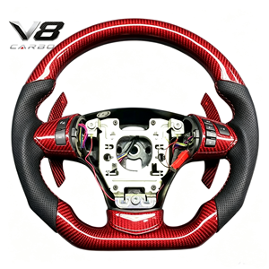 Volant de course en fibre de carbone véritable V8carbon pour Cobalt Malibu <span class=keywords><strong>Corvette</strong></span> C6 Z06, accessoires de voiture, pièces automobiles, style racing, personnalisé - Product Image 1
