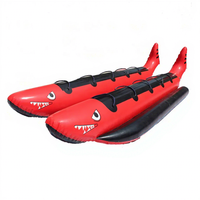 Bateau gonflable remorquable Island Hopper Red Shark Ride, banane aquatique, tube de glisse aquatique, poisson volant, flotteur aquatique