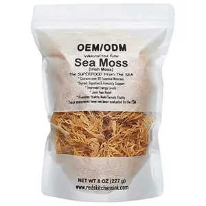 Private label Seafood Pure Gold organic Sea Moss For Sea Moss Gel