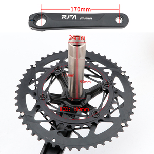 <span class=keywords><strong>Pédalier</strong></span> pliable JIANKUN RFA <span class=keywords><strong>34</strong></span>/50t double disque en alliage d'aluminium 22 vitesses 170 mm pour VTT, vélos de route et BMX - Product Image 2
