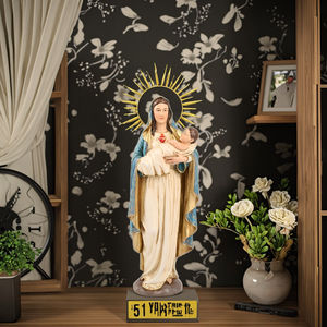 28cmH Notre Dame du Sacré-<span class=keywords><strong>Coeur</strong></span> Statue Religieuse Catholique Décoratif Christian Statues Résine Modèle Stock Produits - Product Image 4