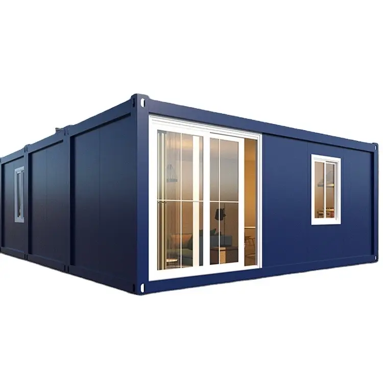 Casa de luxo para escritório portátil ao ar livre 40 pés China Container casas sauna sala para venda quente