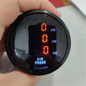 52 मिमी 12v निलंबन दबाव गेज 200psi डिजिटल डिस्प्ले 1/8npt इलेक्ट्रॉनिक सेंसर एयर राइड मीटर एयर प्रेस लाल-pi (ट्रिपल) - Product Image 1