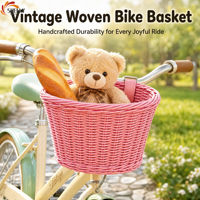 Panier de vélo XL dernière génération en PP écologique, panier de rangement multifonctionnel pour vélo, fixation avant et arrière, facile à nettoyer