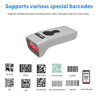 Escáner de Códigos de Barras QR 2D de Largo Alcance H-1801D, Lector Inalámbrico de Inventario para Almacenes, Estándar para América del Norte