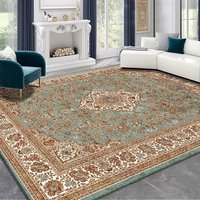 Tapis Européens Nordiques Américains, Tapis Moelleux pour Salon, Canapé, Table Basse, Tapis de Chambre Épais Antidérapant