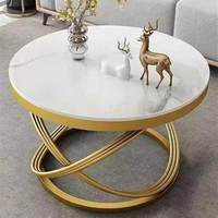 Table basse moderne minimaliste en acier et ardoise, nouveau modèle tendance pour la maison, table d'appoint pour canapé de salon, petit appartement, balcon