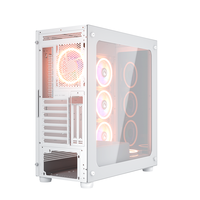 Casing PC Grosir KINPOWER Full Tower Kaca Temper Vertikal Gaming E-ATX Casing Komputer