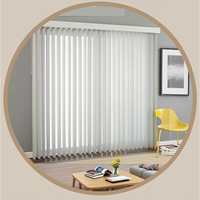 Rideau de porte en polyester occultant pour stores verticaux en PVC de style moderne sur mesure pour salon, hôtel, bureau, décoration intérieure
