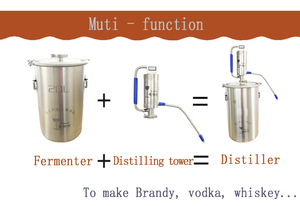 Petit alambic de distillation d'éthanol, équipement de distillation d'huile 20L - Product Image 6