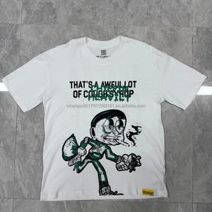 Hete Verkoop Dat Is Ontzettend Veel Hoestsiroop T-Shirts 100% Katoenen Klassieke Losse Schouderprint Hoestsiroop Heren T-Shirts - Product Image 5