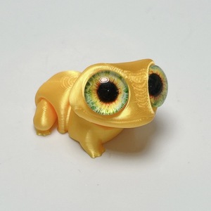 Articles imprimés en 3D en plastique, adorable grenouille aux grands yeux, mini-jouet décoratif, figurine articulée avec yeux mobiles, thème Palais, cadeau unisexe pour animaux et dinosaures - Product Image 6