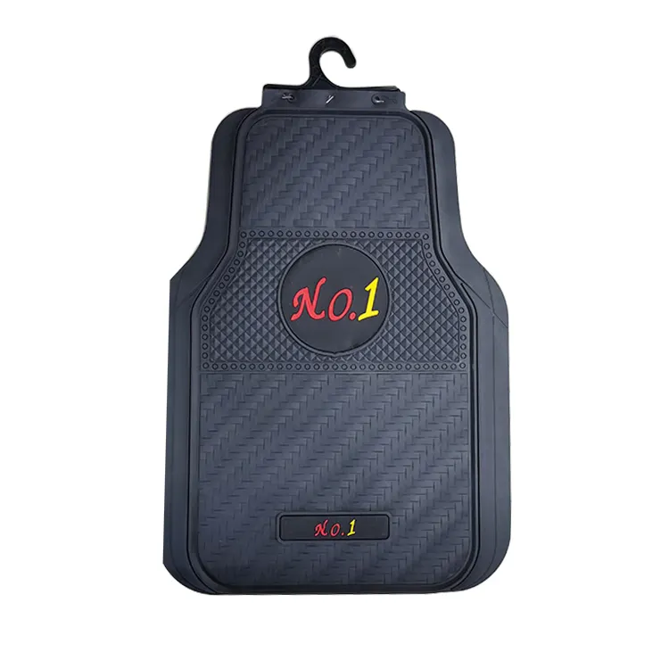 Alfombra de PVC para coche, estera de goma Universal con LOGO personalizable Almohadilla de pie universal impermeable, gran oferta