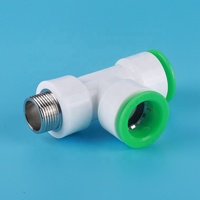 Raccord rapide en plastique pour tuyau d'eau PD, adaptateur rond PPR pour atelier, raccords de tuyauterie PPR