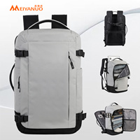 Sac à dos de voyage d'affaires multi-poches à grande capacité, personnalisé en usine, avec compartiment pour ordinateur portable à clapet, pour l'extérieur