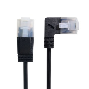 Cable Ethernet Cat6 ultradelgado RJ45 en ángulo A recto, Cable de red UTP, Cable de conexión, LAN Cat 6 de 90 grados para enrutador de ordenador portátil - Product Image 5