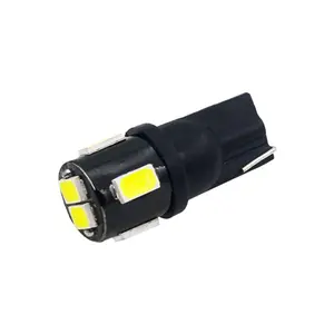 고품질 T10 3014 6SMD 자동차 인테리어 번호판 대시 보드 라이트 자동 웨지 보조 램프 LED 클리어런스 독서 전구