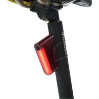 Fahrrad-Spezifisches Rücklicht - Bremssensor, Einfache Bedienung, 5 Modi, 500ml Li-Akku, 20LM, 500m Sichtweite, IPX64 PC