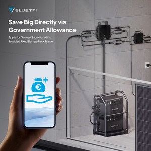 Sistema de Almacenamiento de Energía con Panel Solar para Balcón Bluetti de Alta Eficiencia 400W/<span class=keywords><strong>500W</strong></span>/600W/800W Cumplimiento UE Resistente a la Intemperie Entrega Rápida - Product Image 4