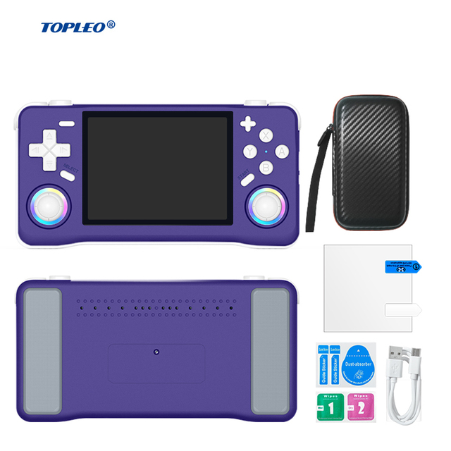 Topleo Xf35h Retro Handheld Game Console Hot Selling Wireless Video Gaming Console for Kids Emulator Players Wi-Fi Communication
