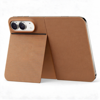 Étui tissé technique Duo Flip pour iPhone avec béquille magnétique intégrée, couleurs personnalisées, logo OEM, étui pliable anti-chute