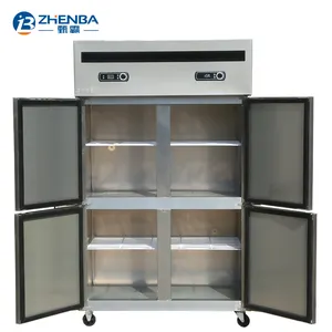 業務用ステンレス鋼冷凍庫縦4ドア冷蔵庫冷蔵庫キッチン機器