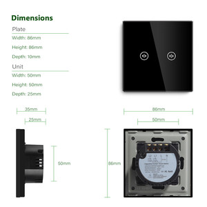2/3 gang tuya wifi không dây điều khiển từ xa Rèm chuyển điều khiển bằng giọng nói Google nhà <span class=keywords><strong>Echo</strong></span> - Product Image 5